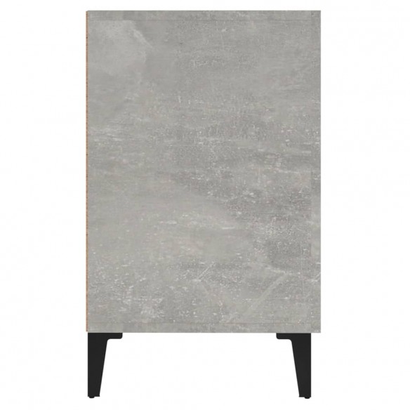 Buffet gris béton 100x36x60 cm bois d'ingénierie