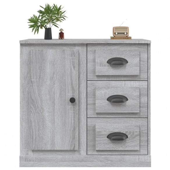 Buffet sonoma gris 70x35,5x67,5 cm bois d'ingénierie