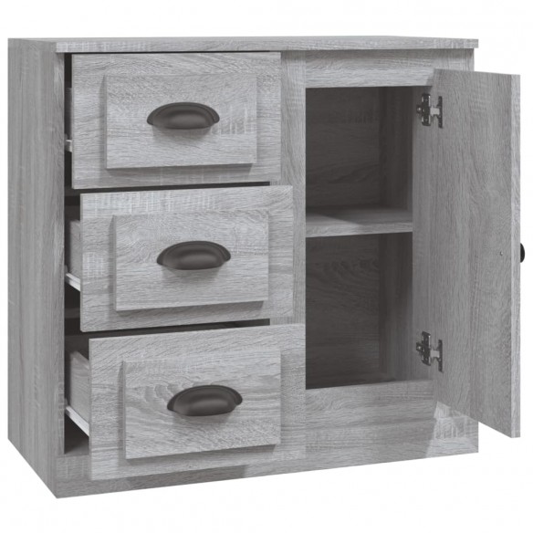 Buffet sonoma gris 70x35,5x67,5 cm bois d'ingénierie