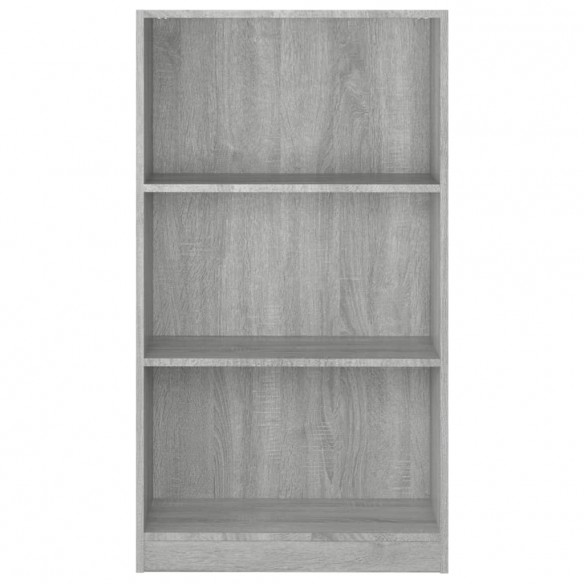 Bibliothèque Sonoma gris 60x24x109 cm Bois d'ingénierie