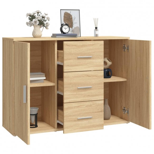 Buffet chêne sonoma 91x29,5x65 cm bois d'ingénierie