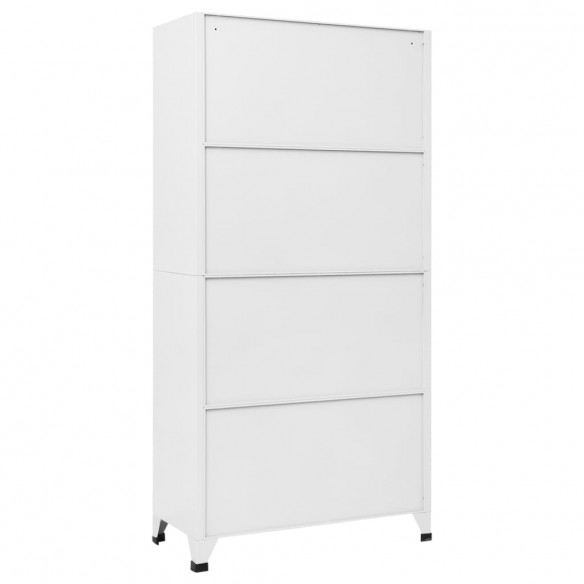 Armoire à casiers Blanc 90x45x180 cm Acier