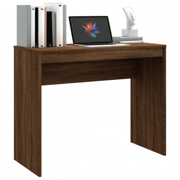 Bureau Chêne marron 90x40x72 cm Bois d'ingénierie