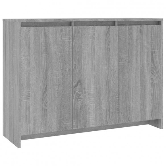 Buffet Sonoma gris 102x33x75 cm Aggloméré