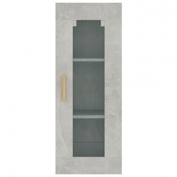 Armoire murale suspendue Gris béton 34,5x34x90 cm