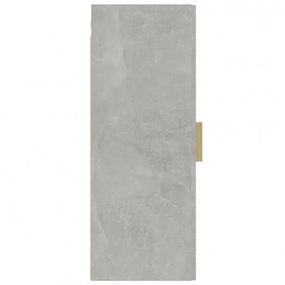 Armoire murale suspendue Gris béton 34,5x34x90 cm