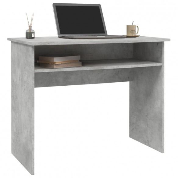 Bureau Gris béton 90x50x74 cm Aggloméré