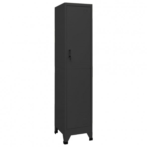 Armoire à casiers Anthracite 38x45x180 cm Acier