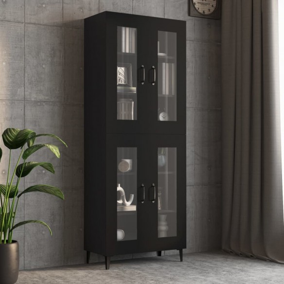 Armoire murale suspendue Noir 69,5x34x90 cm