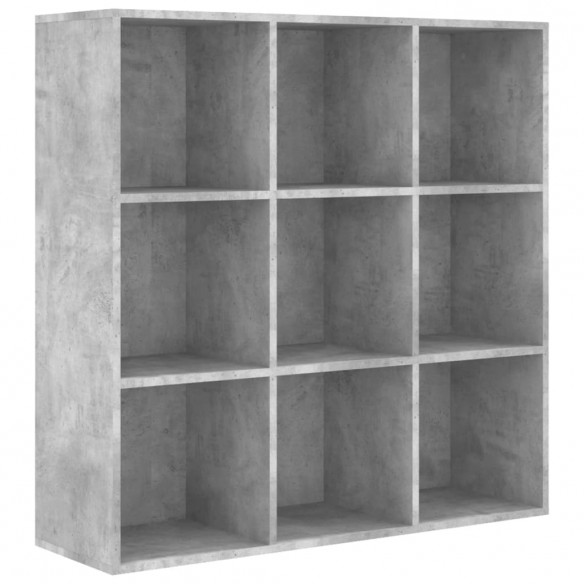 Bibliothèque Gris béton 98x30x98 cm Aggloméré