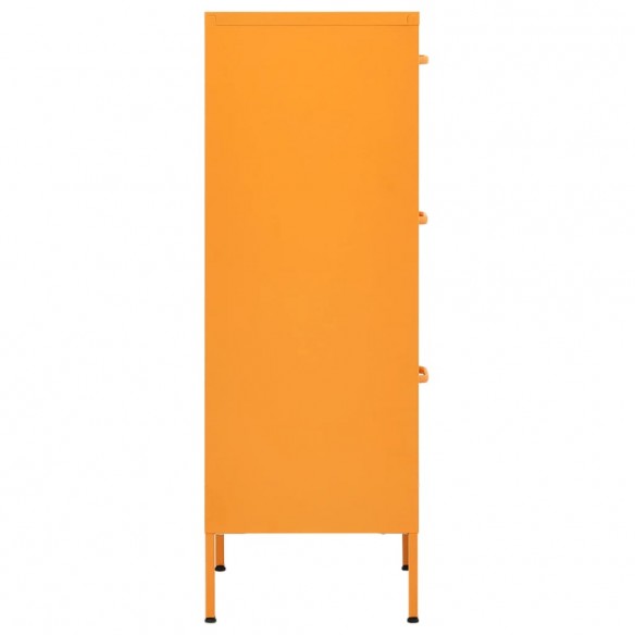 Armoire de rangement Jaune moutarde 42,5x35x101,5 cm Acier