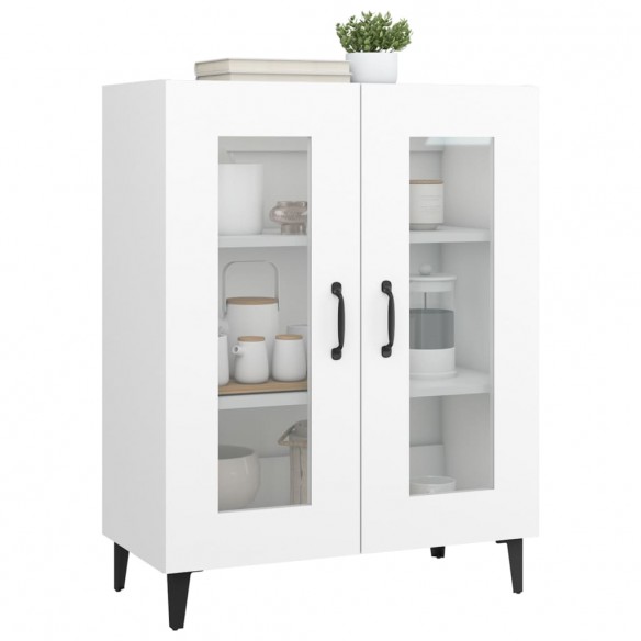 Buffet blanc 69,5x34x90 cm bois d'ingénierie