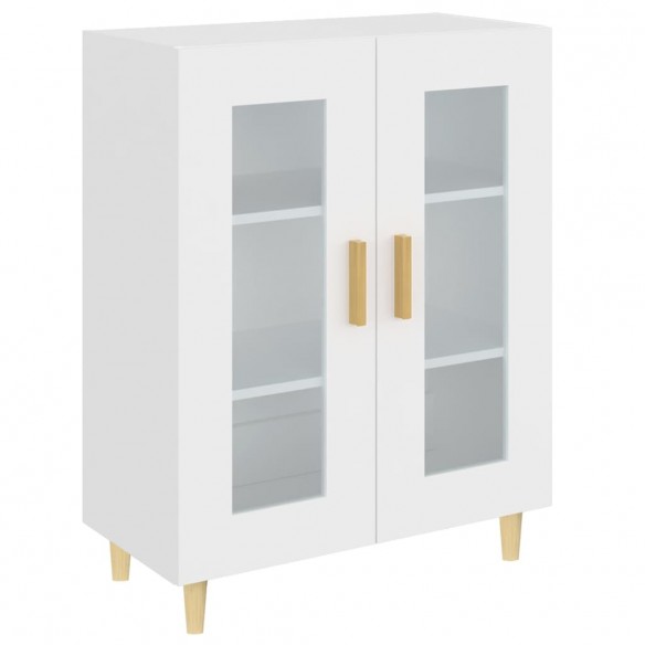 Buffet blanc 69,5x34x90 cm bois d'ingénierie