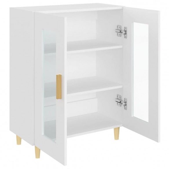 Buffet blanc 69,5x34x90 cm bois d'ingénierie