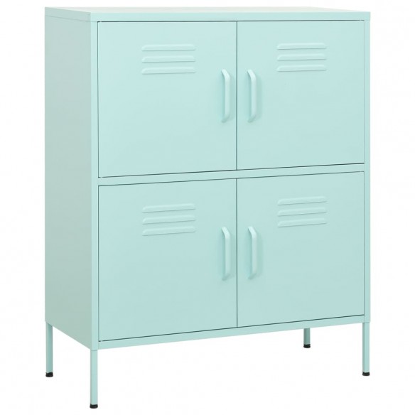 Armoire de rangement Vert menthe 80x35x101,5 cm Acier