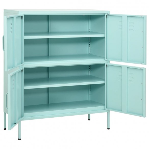 Armoire de rangement Vert menthe 80x35x101,5 cm Acier