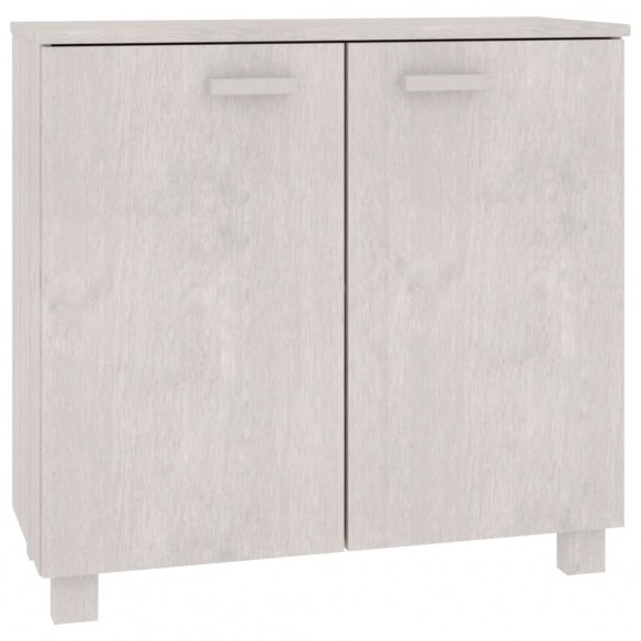 Buffet HAMAR Blanc 85x35x80 cm Bois massif de pin