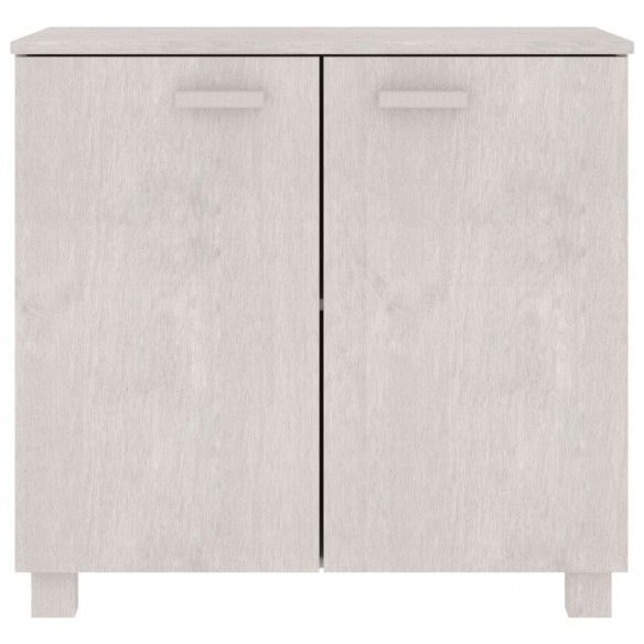 Buffet HAMAR Blanc 85x35x80 cm Bois massif de pin