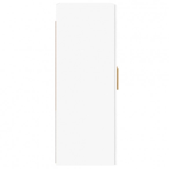 Armoires murales 2 pcs blanc bois d'ingénierie