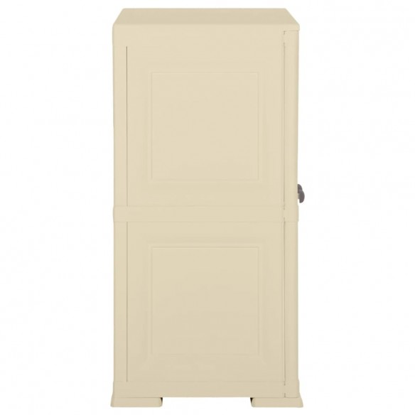 Armoire plastique 79x43x85,5 cm design de bois blanc angora