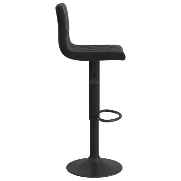 Tabourets de bar 2 pcs Noir Velours