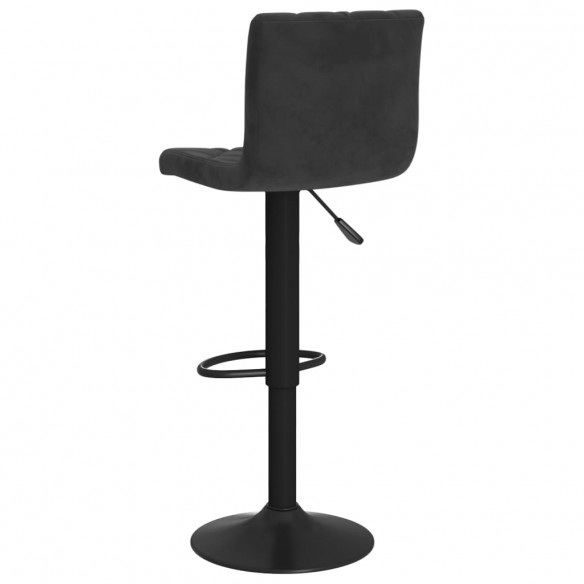 Tabourets de bar 2 pcs Noir Velours