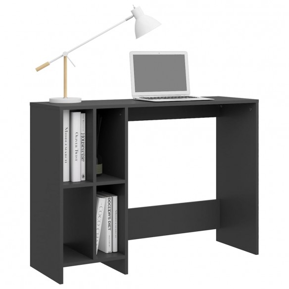 Bureau d'ordinateur portable Gris 102,5x35x75 cm Aggloméré