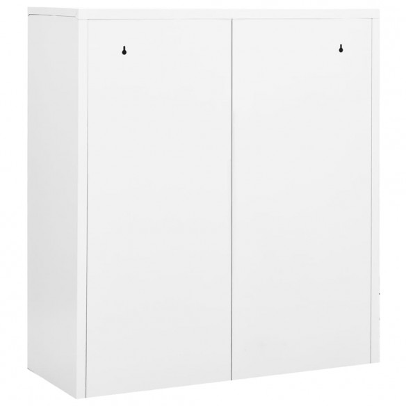 Armoire de bureau Blanc 90x40x102 cm Acier