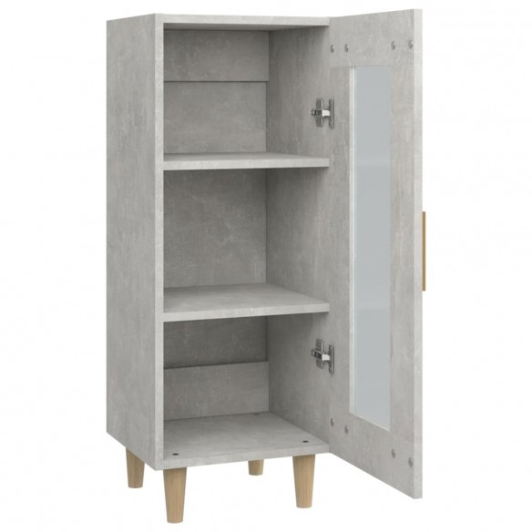 Buffet Gris béton 34,5x34x90 cm Bois d'ingénierie