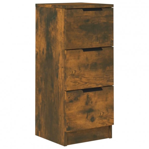 Buffet Chêne fumé 30x30x70 cm Bois d'ingénierie