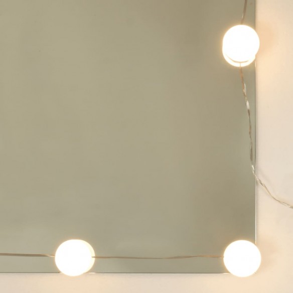 Armoire à miroir avec LED Blanc 90x31,5x62 cm