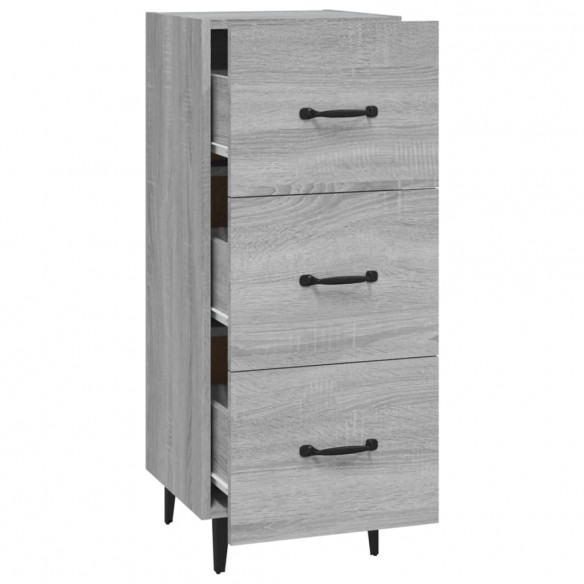 Buffet Sonoma gris 34,5x34x90 cm Bois d'ingénierie