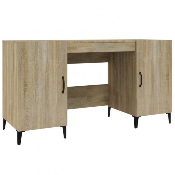 Bureau Chêne sonoma 140x50x75 cm Bois d'ingénierie