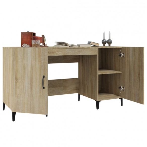 Bureau Chêne sonoma 140x50x75 cm Bois d'ingénierie