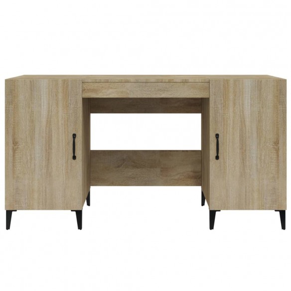 Bureau Chêne sonoma 140x50x75 cm Bois d'ingénierie