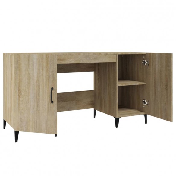 Bureau Chêne sonoma 140x50x75 cm Bois d'ingénierie