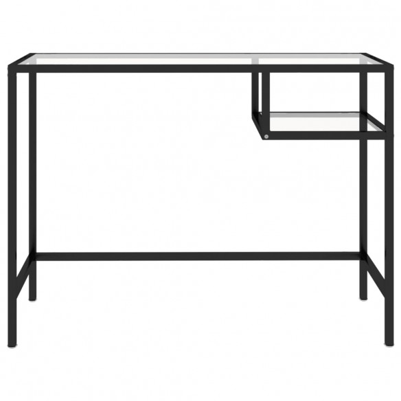 Bureau d'ordinateur Transparent 100x36x74 cm Verre