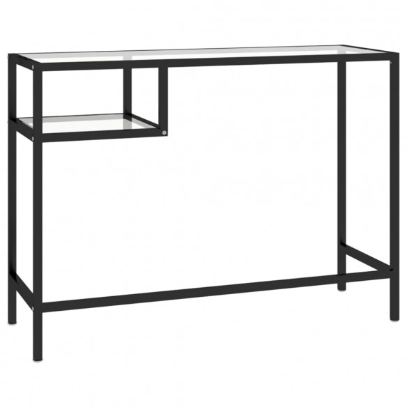 Bureau d'ordinateur Transparent 100x36x74 cm Verre