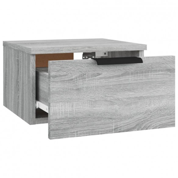 Tables de chevet murales 2 pcs Sonoma gris 34x30x20 cm