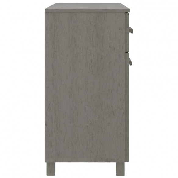 Buffet HAMAR Gris clair 79x40x80 cm Bois massif de pin