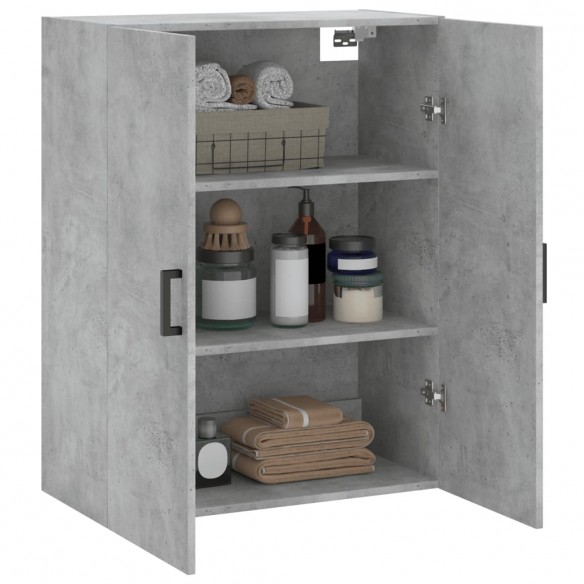 Armoire murale gris béton 69,5x34x90 cm