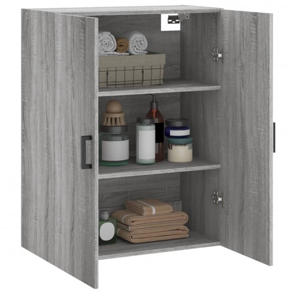 Armoire murale sonoma gris 69,5x34x90 cm