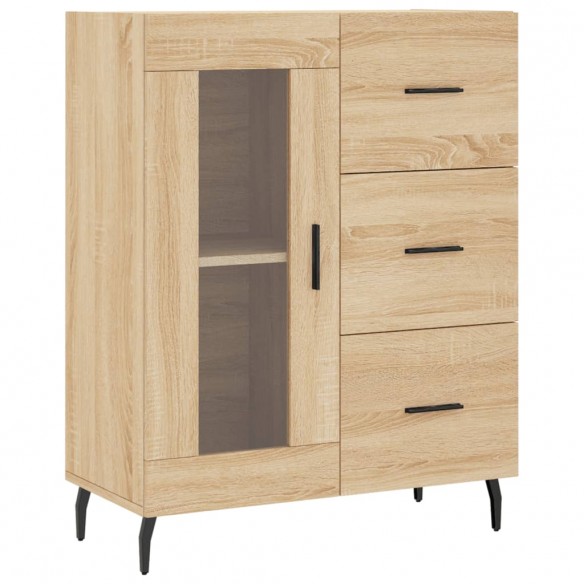 Buffet haut Chêne sonoma 69,5x34x180 cm Bois d'ingénierie