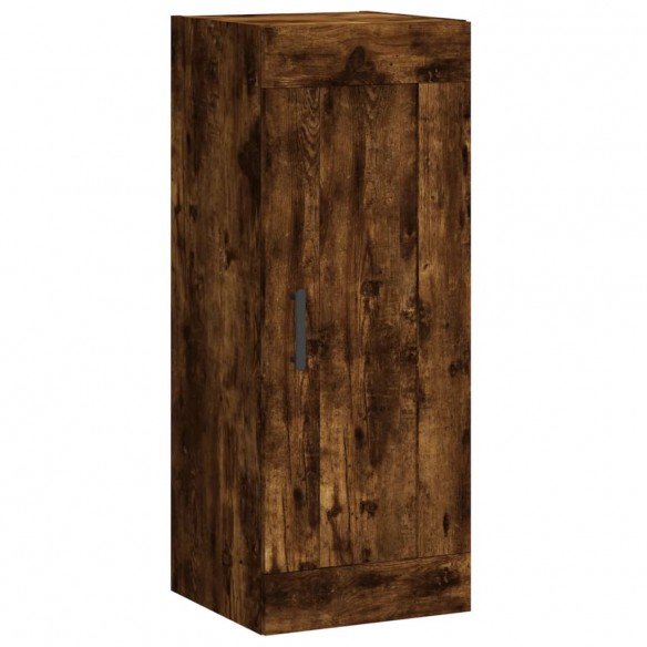 Armoire murale chêne fumé 34,5x34x90 cm bois d'ingénierie