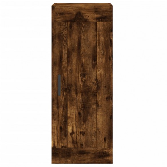 Armoire murale chêne fumé 34,5x34x90 cm bois d'ingénierie