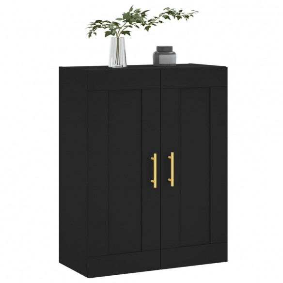 Armoire murale noir 69,5x34x90 cm bois d'ingénierie