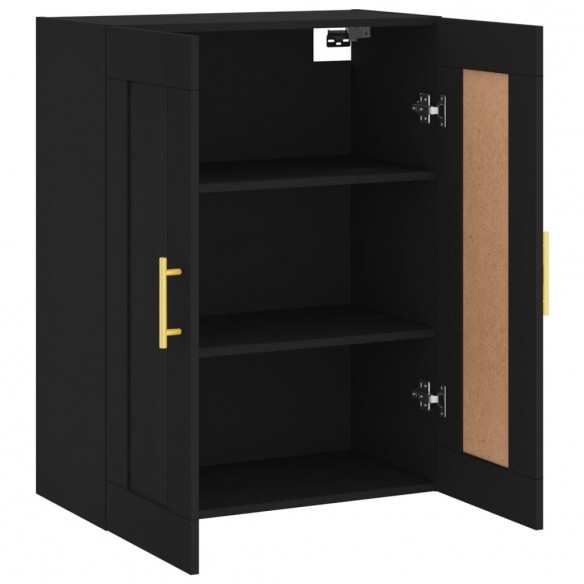 Armoire murale noir 69,5x34x90 cm bois d'ingénierie