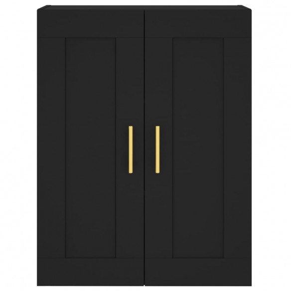 Armoire murale noir 69,5x34x90 cm bois d'ingénierie