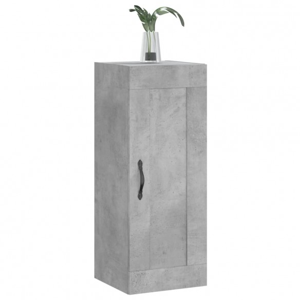 Armoire murale gris béton 34,5x34x90 cm bois d'ingénierie