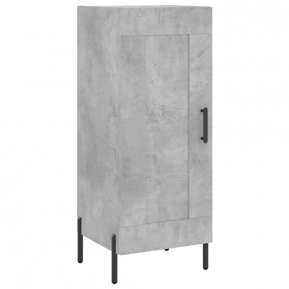 Buffet haut Gris béton 34,5x34x180 cm Bois d'ingénierie